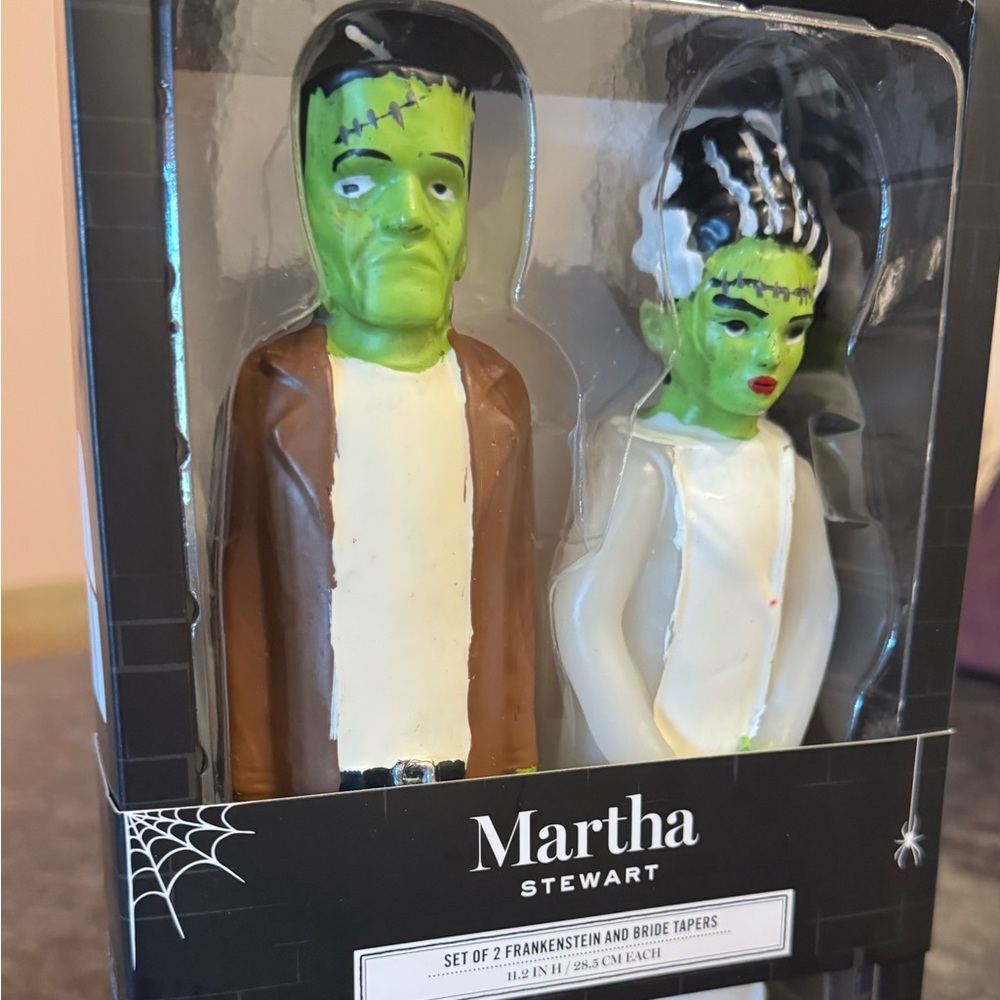 Martha Stewart Frankenstein Taper Candle Set
